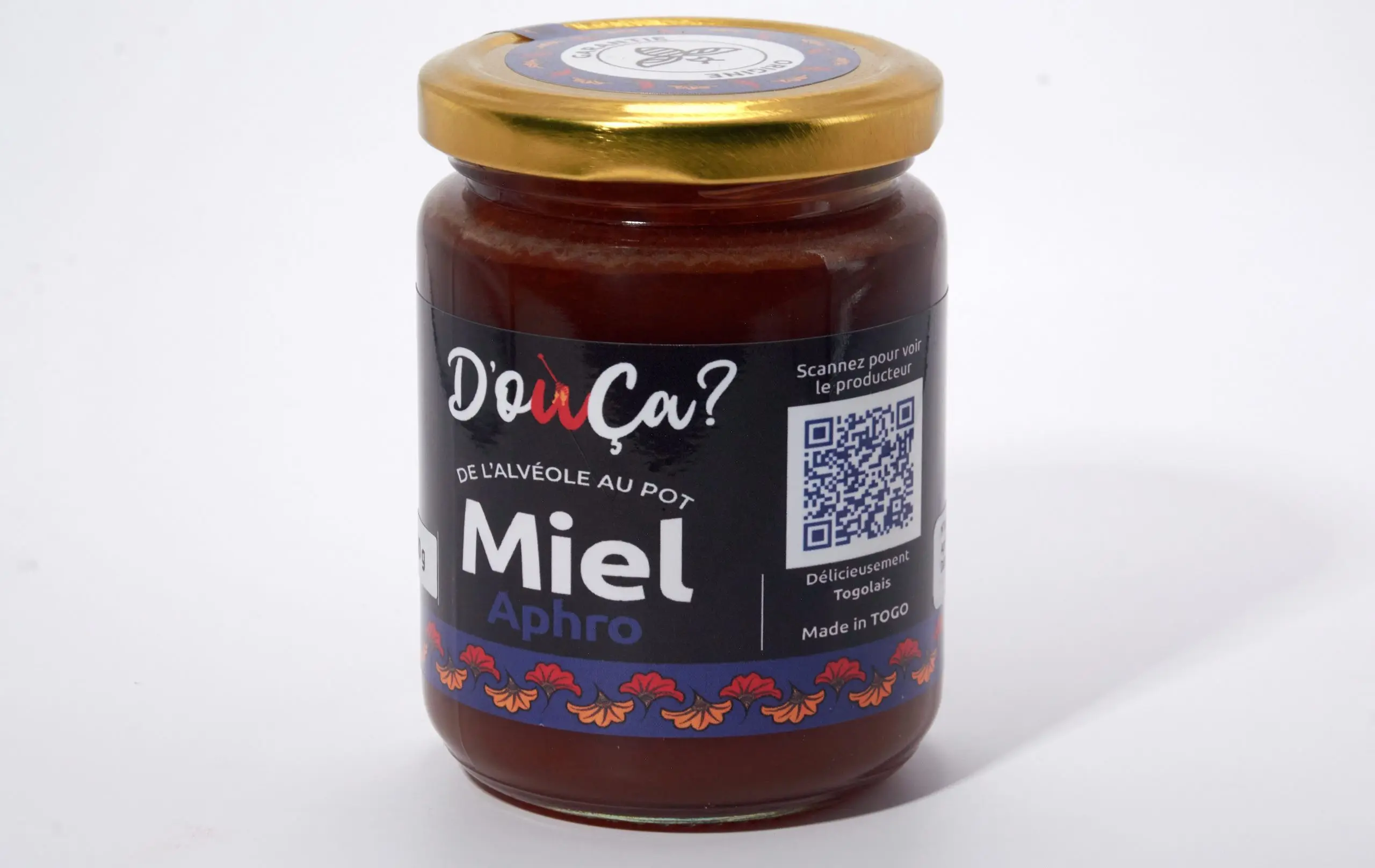 Pot de 300 g de miel Aphro, cuvée 2024
