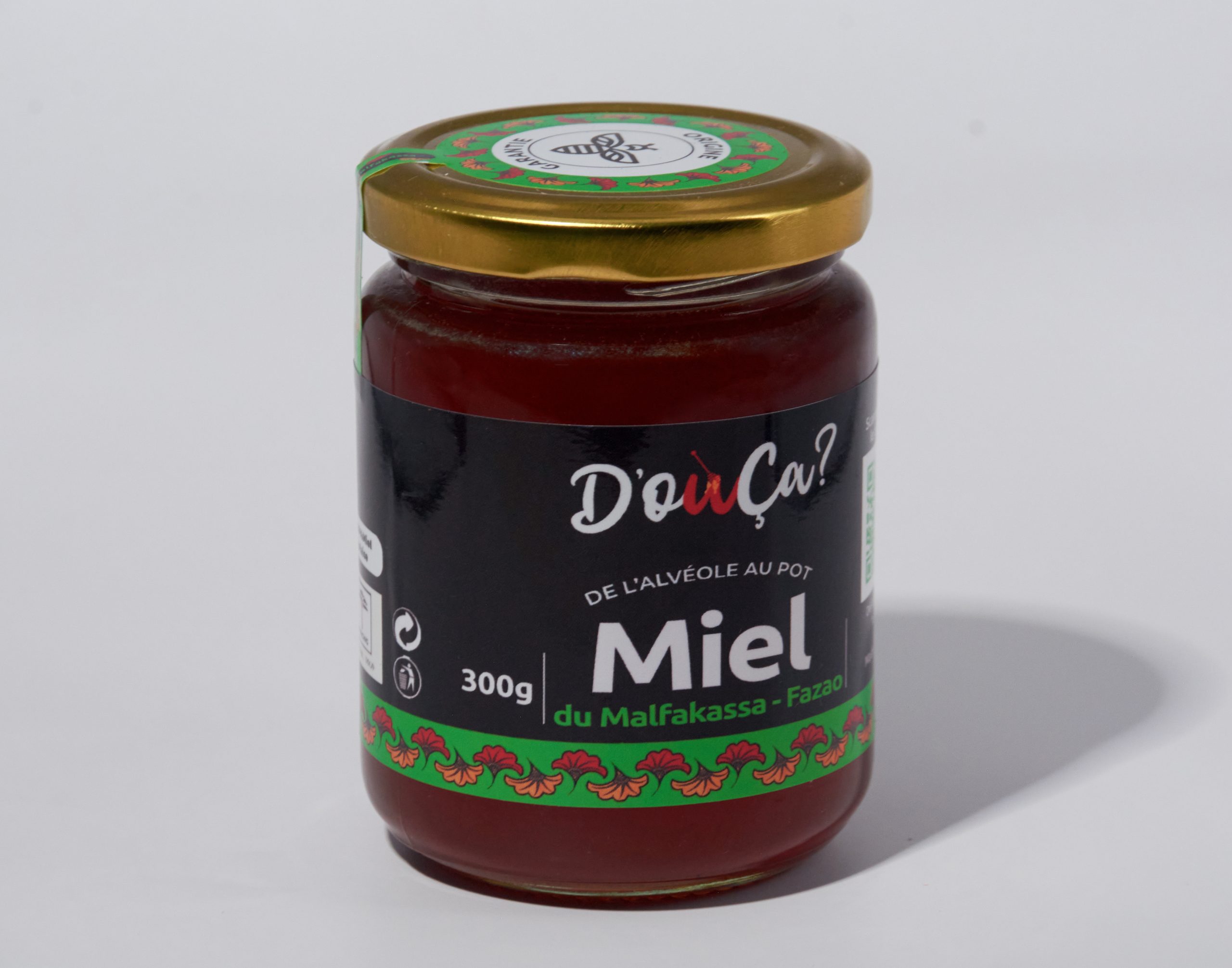 Pot de 300 g de miel Malfakassa-Fazao, cuvée 2024